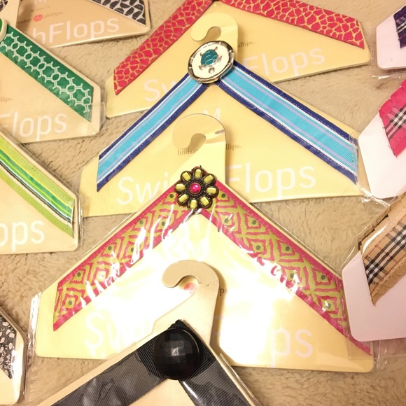 ๐12 Pair Bundle Lindsay Phillips Switch Flop Straps M 7-8 shoe size ALL NWT! ๐ - Picture 3 of 4